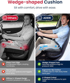 Orthopedic Memory Foam Seat Cushion Ergonomic Tailbone & Back Pain Relief