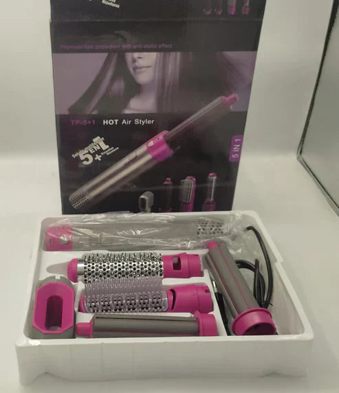5-in-1 Professional Hot Air Brush  Salon-Quality Drying
